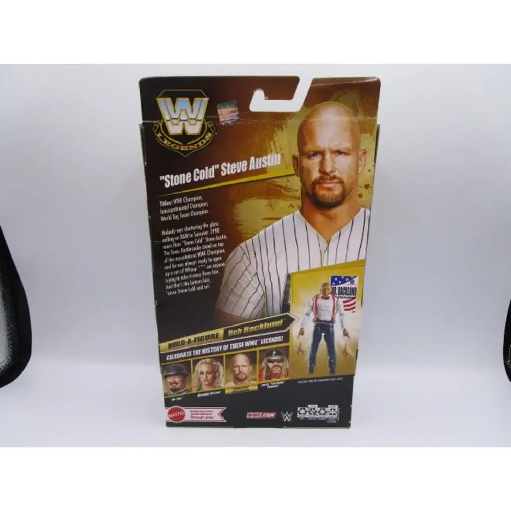 WWE Elite Legends Stone Cold Steve Austin Action Figure BAF Bob Backlund